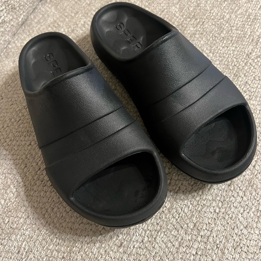 Black Slide Sandals